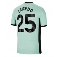 Camiseta Chelsea Moises Caicedo #25 Tercera Equipación 2023-24 manga corta